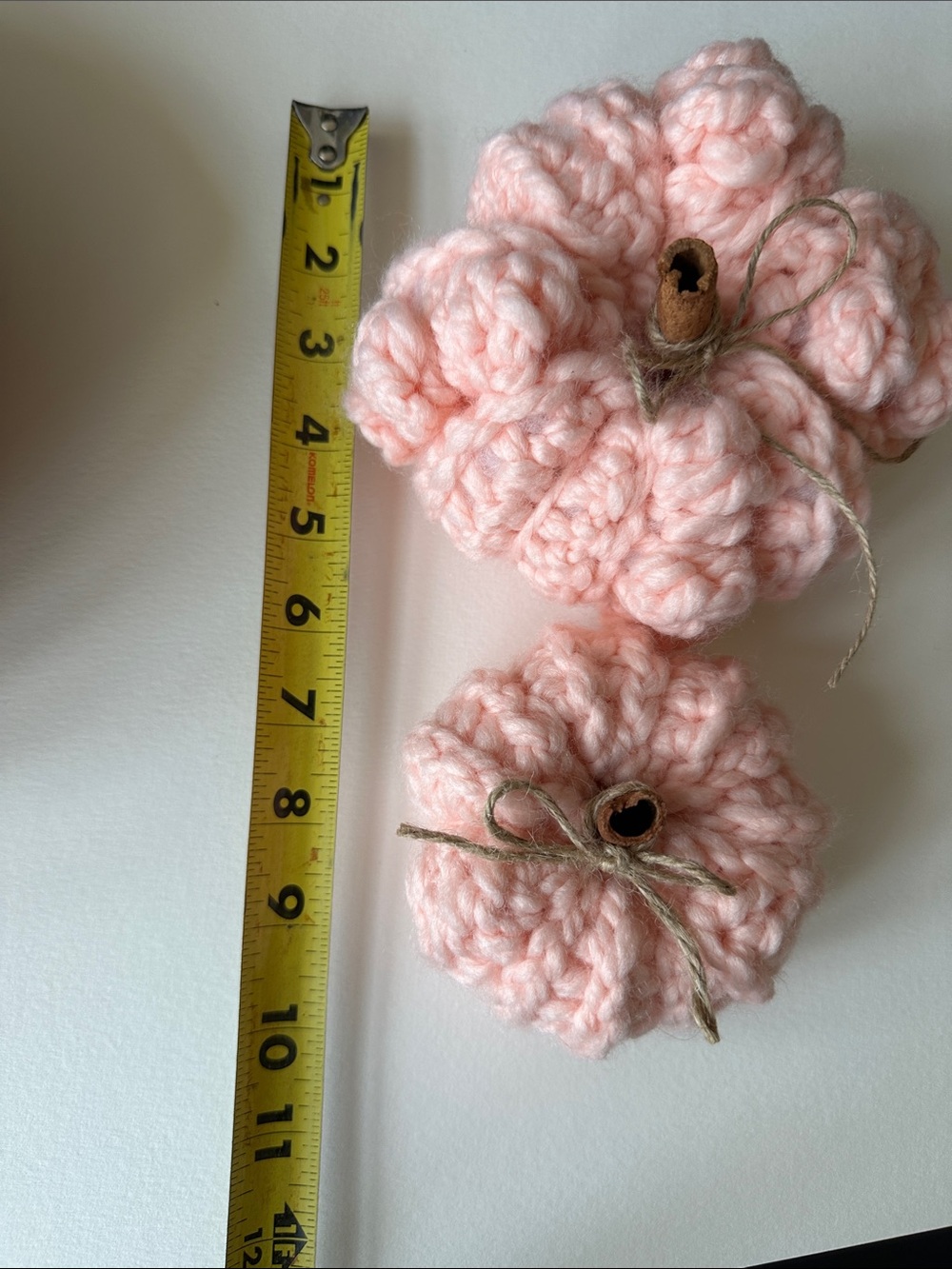 Crochet pumpkin decor - fall decorations - handmade knit pumpkins thanksgiving - Picture 7 of 7